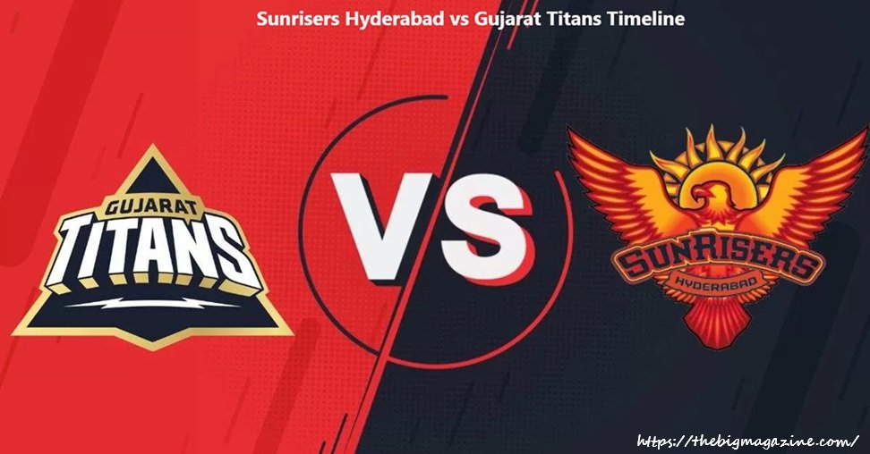 Sunrisers Hyderabad vs Gujarat Titans Timeline